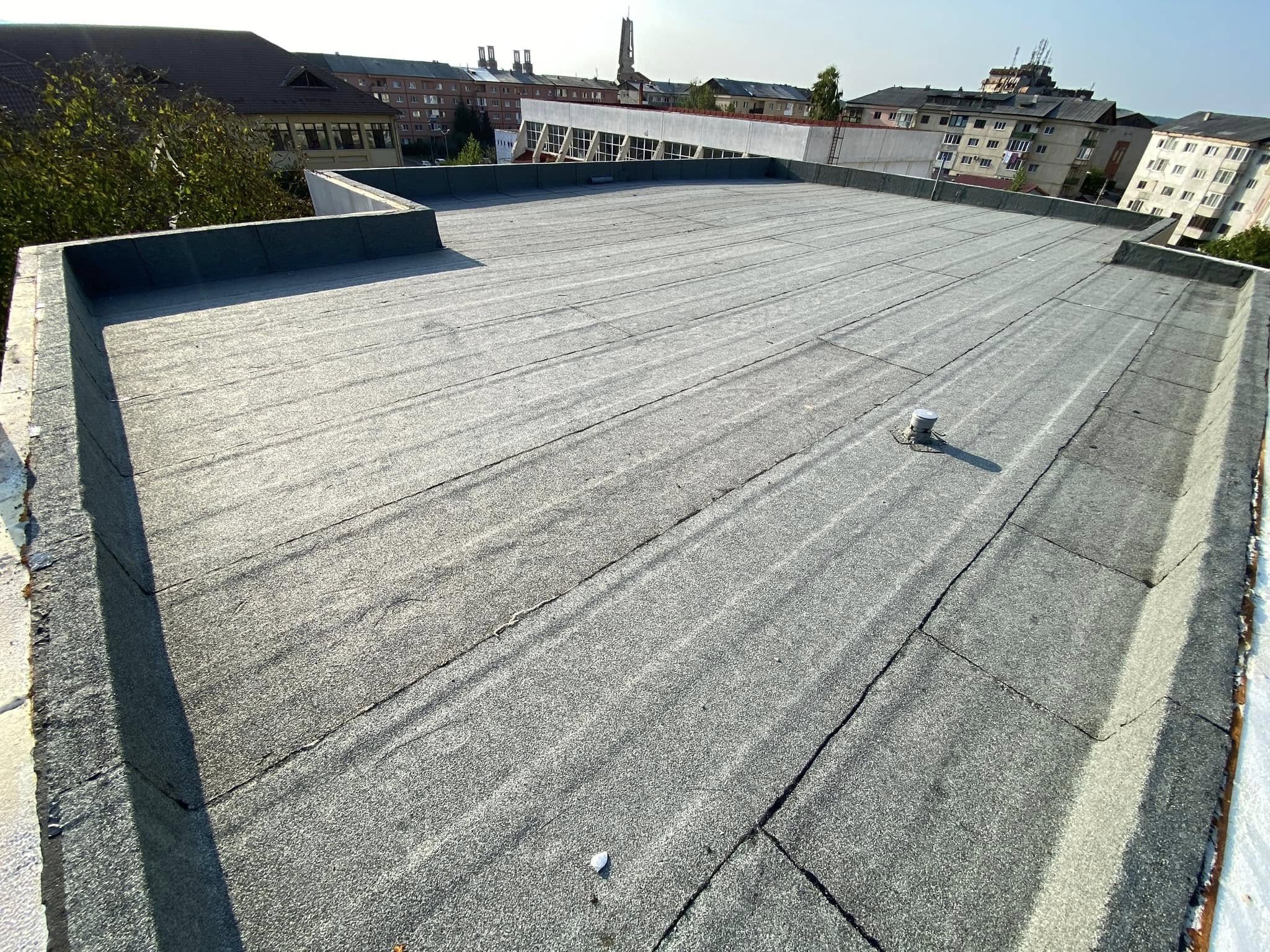 Terasă necirculabilă — hidroizolație cu membrană bituminoasă